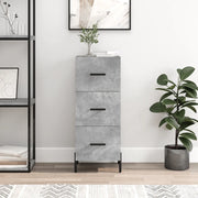 Credenza-Buffet-Armadio da cucina Grigio Cemento 34,5x34x90 cm in Legno Multistrato 195458