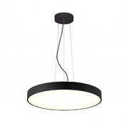 Trade Shop - Lampadario Pendente Cerchio 60cm Led 65w Lampada Up Down Moderna 2 Temperature Luce - Nero
