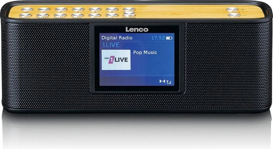 Radio portatile DAB+ con Bluetooth - ricezione FM - 2 x 3 Watt RMS - 5 tasti di memoria - funzione sveglia - nero