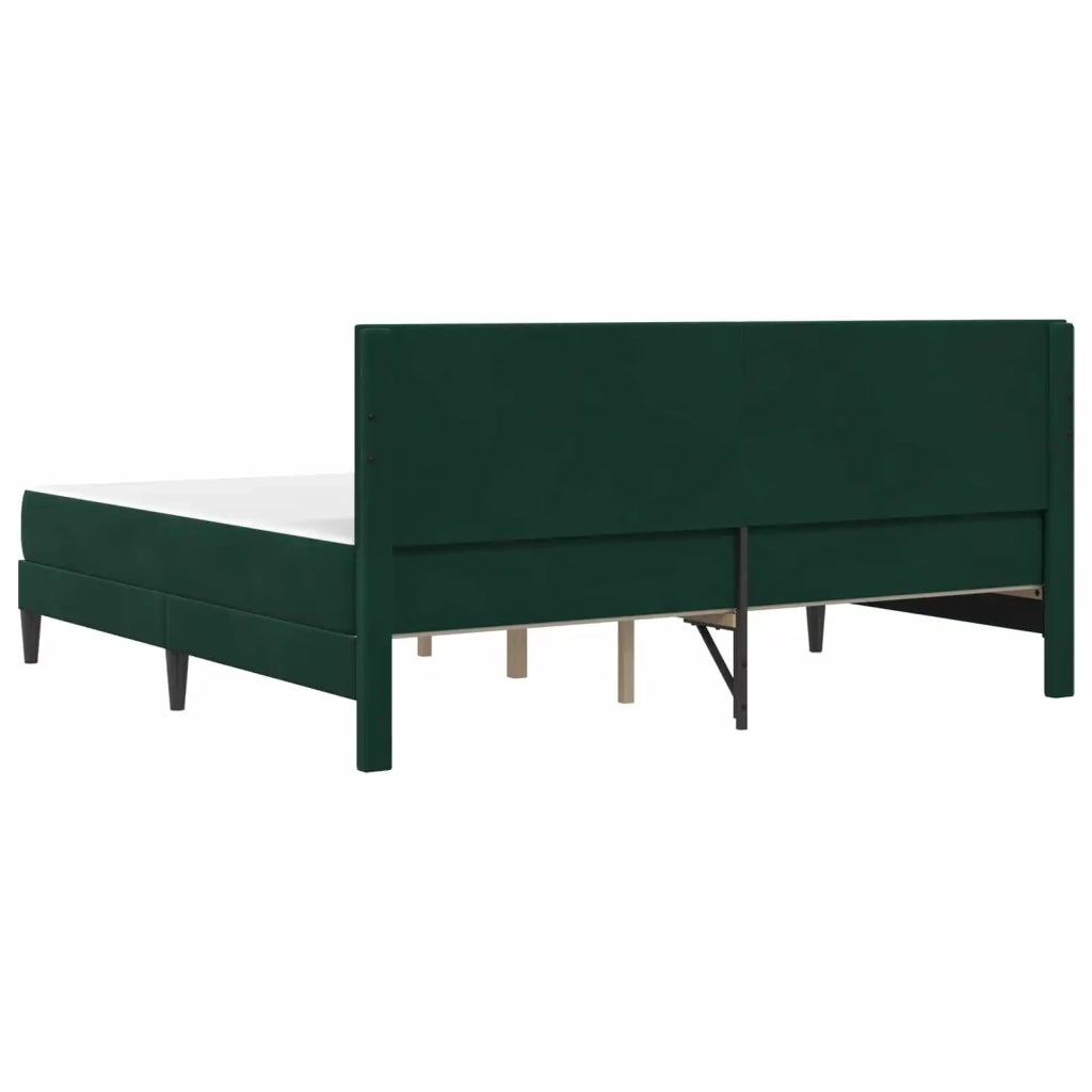 Struttura letto con materasso Verde Scuro 180 x 200 cm Velluto 3415068