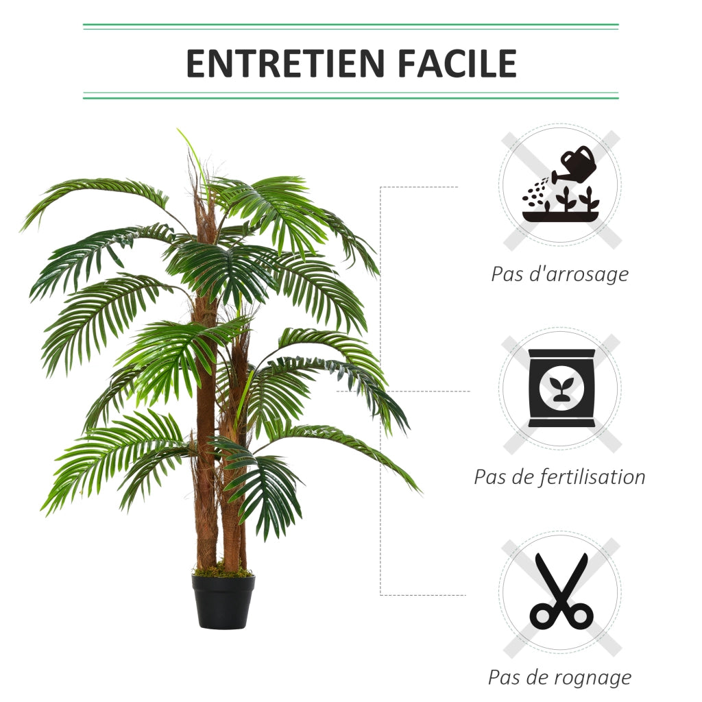 Palma Artificiale 1,2 m ¨C Xylo ¨C Verde Tronco Rami Licheni Foglie Vaso Incluso