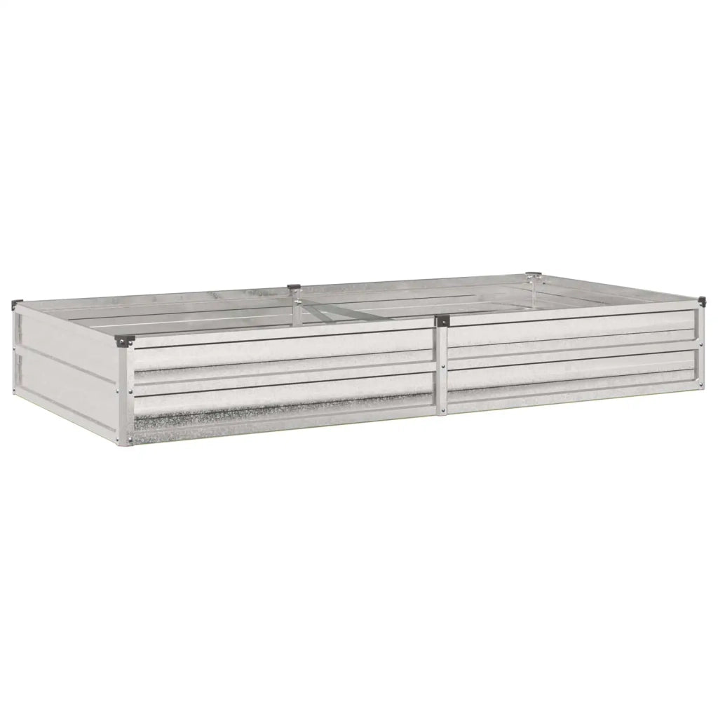 Letto rialzato da giardino Argento 160 x 80 x 24 cm 8006478