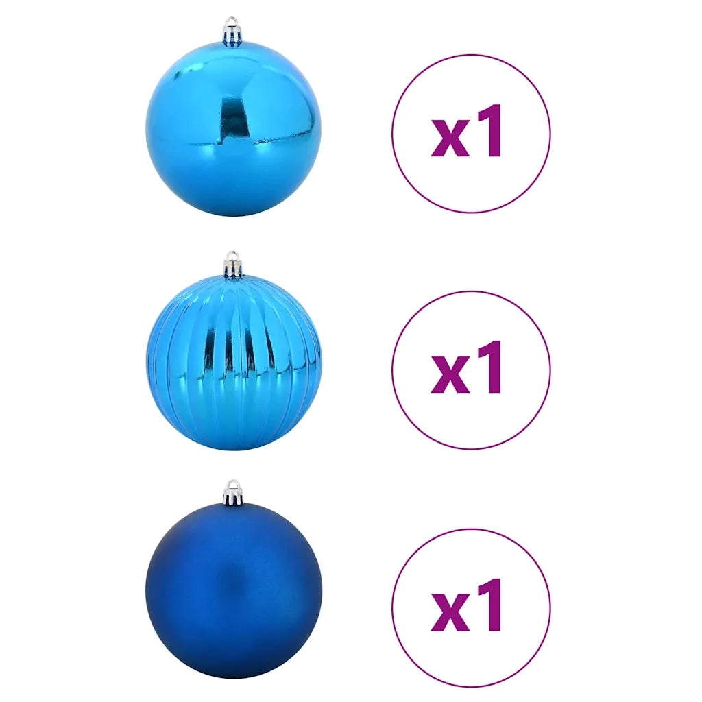 Set di Palline di Natale XXL 3 pcs Blu Plastica