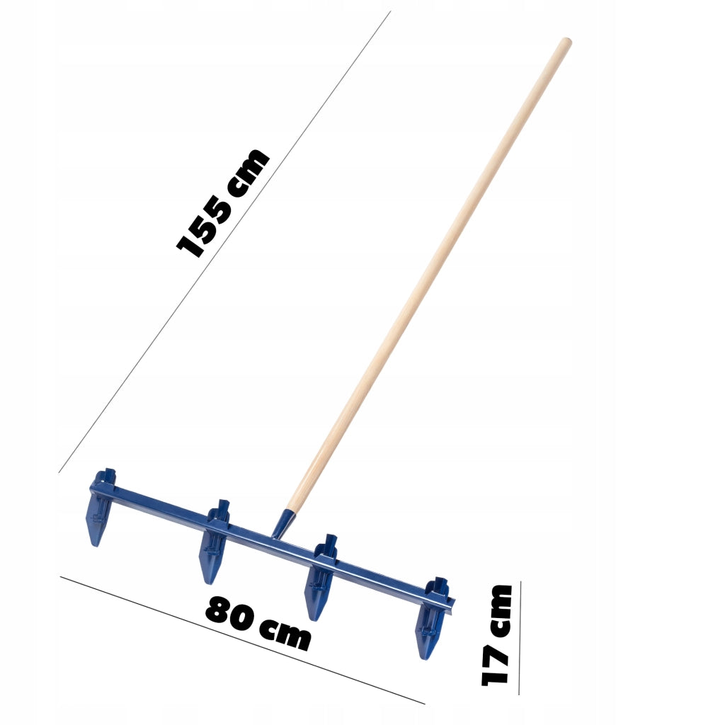 Marcatore da giardino KADAX per piantare e seminare, regolabile, 4 punte, grande, 80 cm, solido