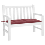 Cuscino Panca Giardino-Cuscini per panchina da esterno Rosso Vino M¨¦lange 100x50x7 cm Tessuto