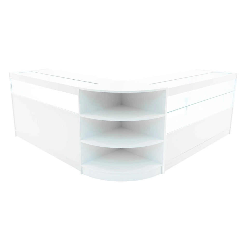 Set Banconi LED Bianco Harmonia B1500 C1500 LM60 Vetrina Negozio con Serratura