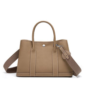 Borsa tote da donna in vera pelle, colore bronzo.