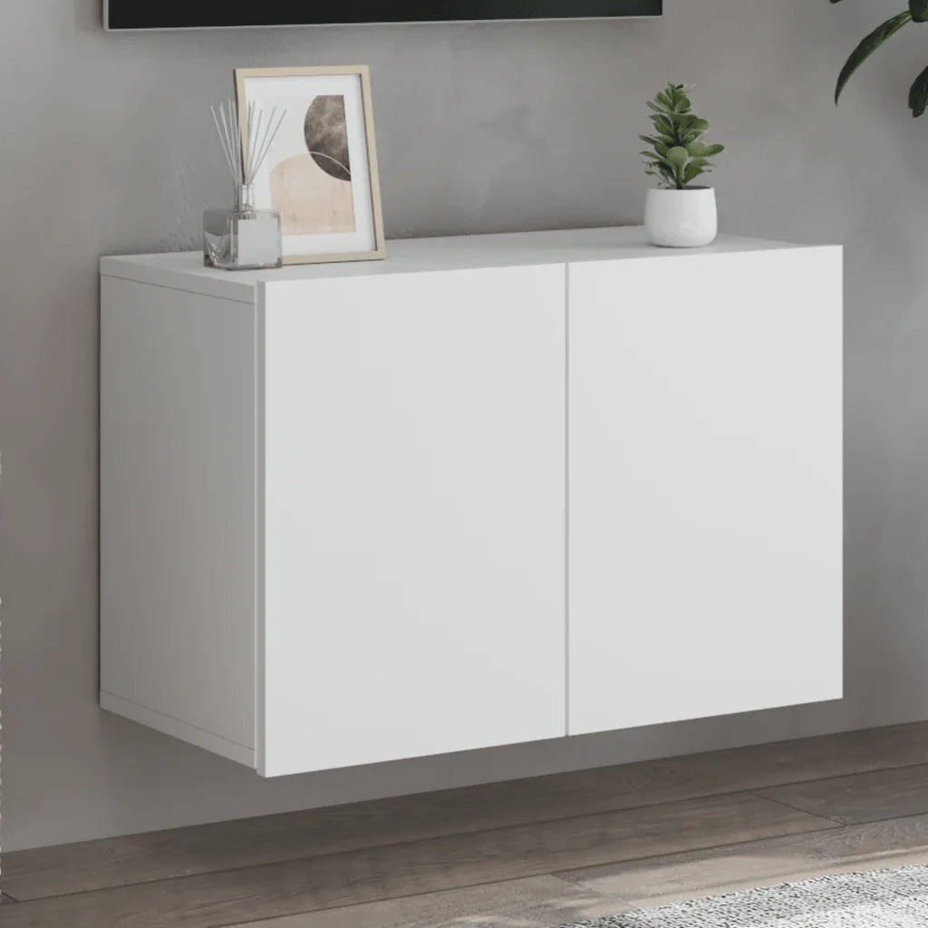 Mobile TV a Parete | Armadietto TV | Mobile Porta TV Bianco 60x30x41 cm