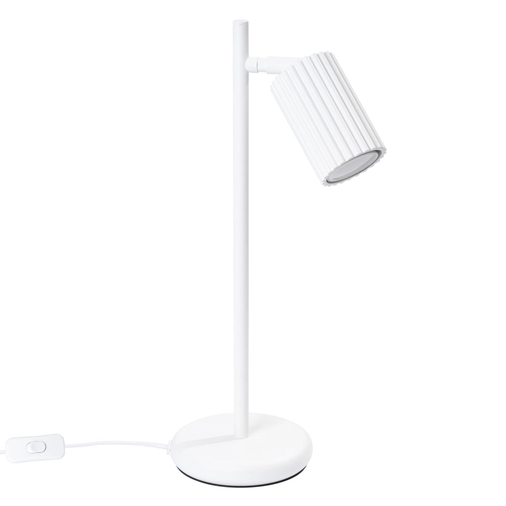Lampada da tavolo moderna bianca snodata GU10 GRAVIO Pure Lume