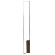 Lampada da terra a LED Base in alluminio dorato in ferro Luce Illuminazione Camera da letto Soggiorno Design moderno