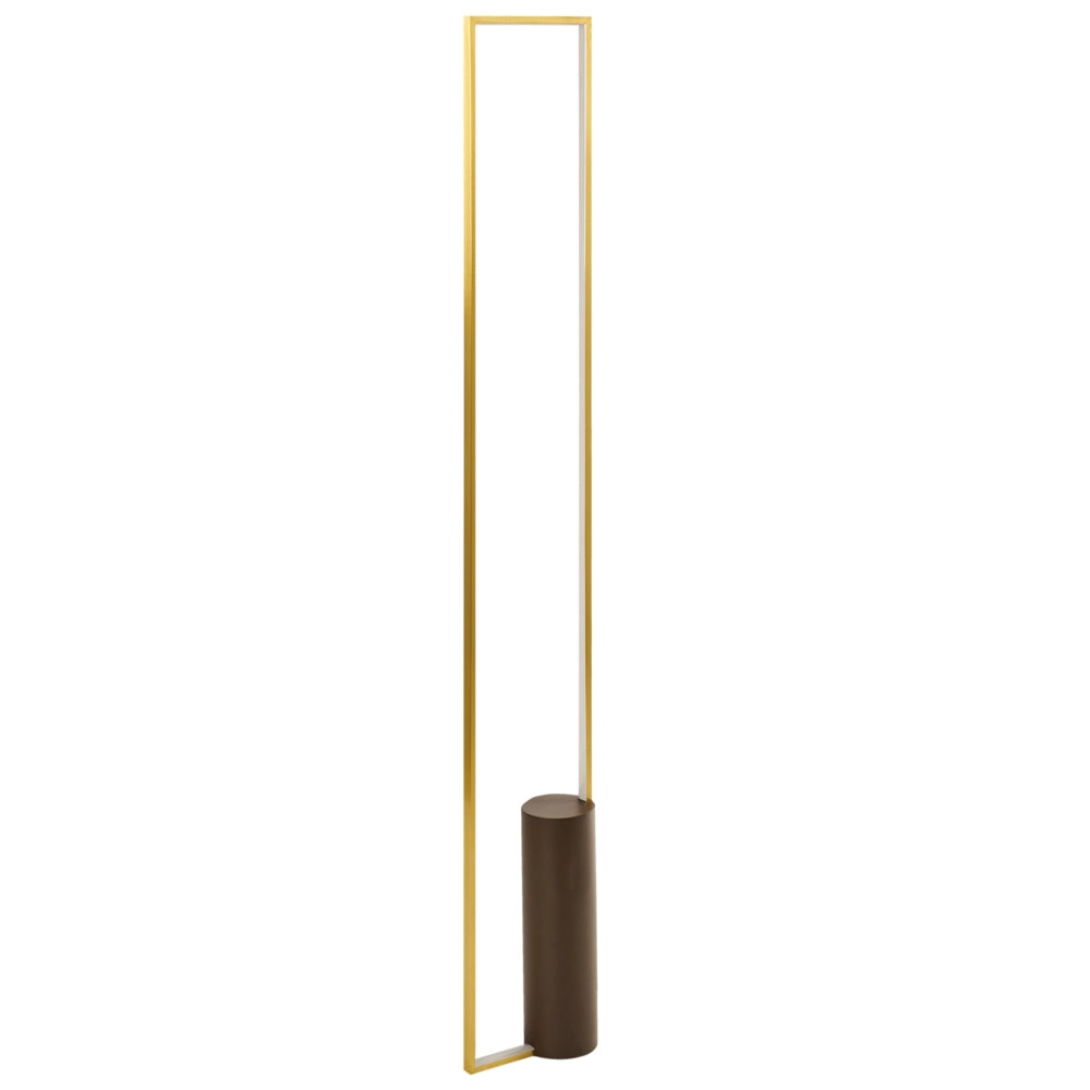 Lampada da terra a LED Base in alluminio dorato in ferro Luce Illuminazione Camera da letto Soggiorno Design moderno