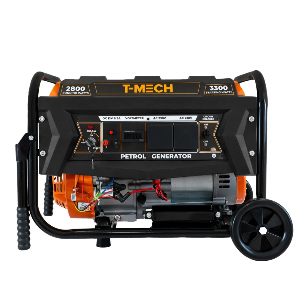 Generatore a Benzina Portatile 3300W 7HP 12L 4 Tempi Avvio Elettrico