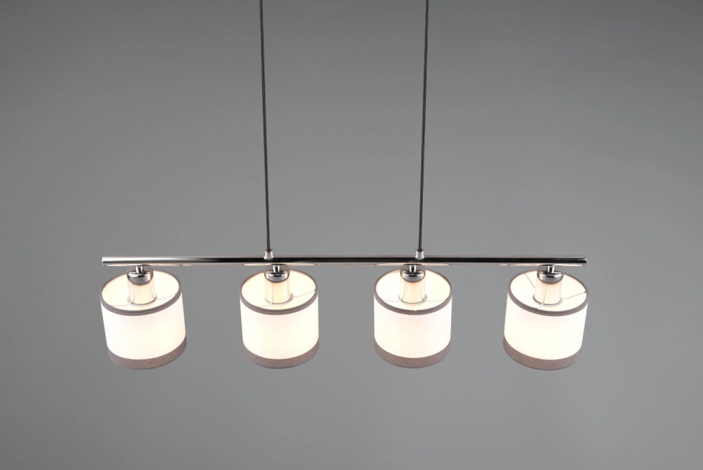 Lampada a sospensione lineare DAVOS cromo 4xE14 75cm