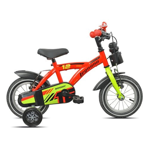 Bicicletta legnano 26l9900 bimbo con rotelle red e yellow glossy