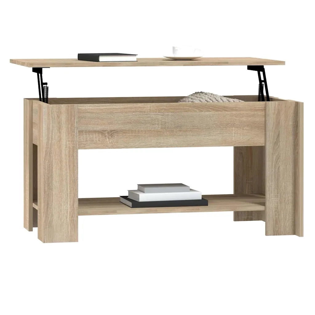 Tavolino da Salotto Rovere Sonoma 101x49x52cm Legno Multistrato 809704