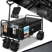Carrello Portatile - Carrello da Spiaggia - Carrello con Ruote - Carrello con Multipli Livelli - Carrello con Ruote Sterzo - Carrello da Spiaggia Portatile
