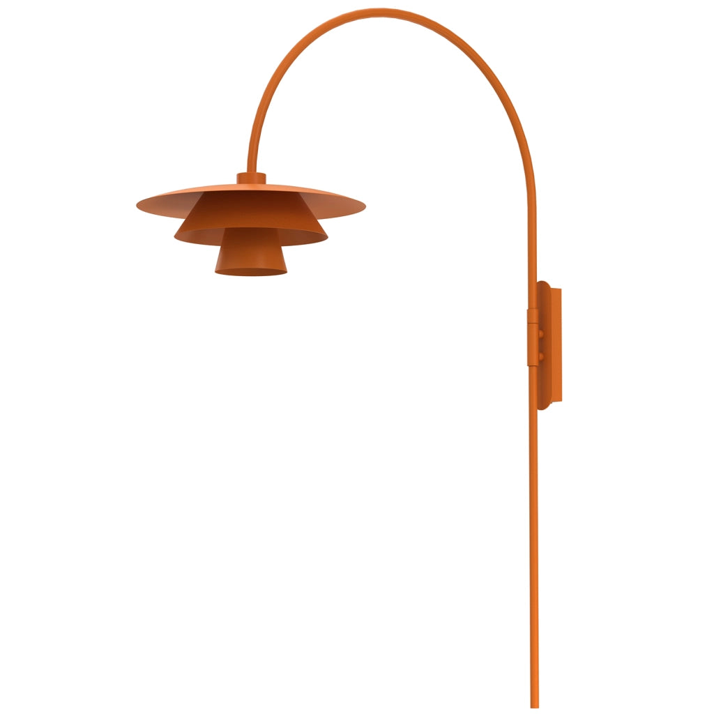 Applique Plato Luminex arancione metallo E27