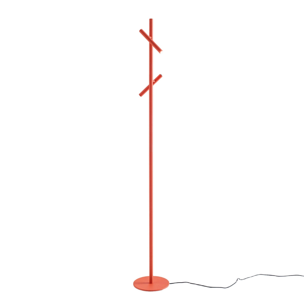 Lampada da terra GPIA40 Arancio Bruciato 10,8W LED 431lm 3000K 2 Spot Dimmerabile _ Gealuce