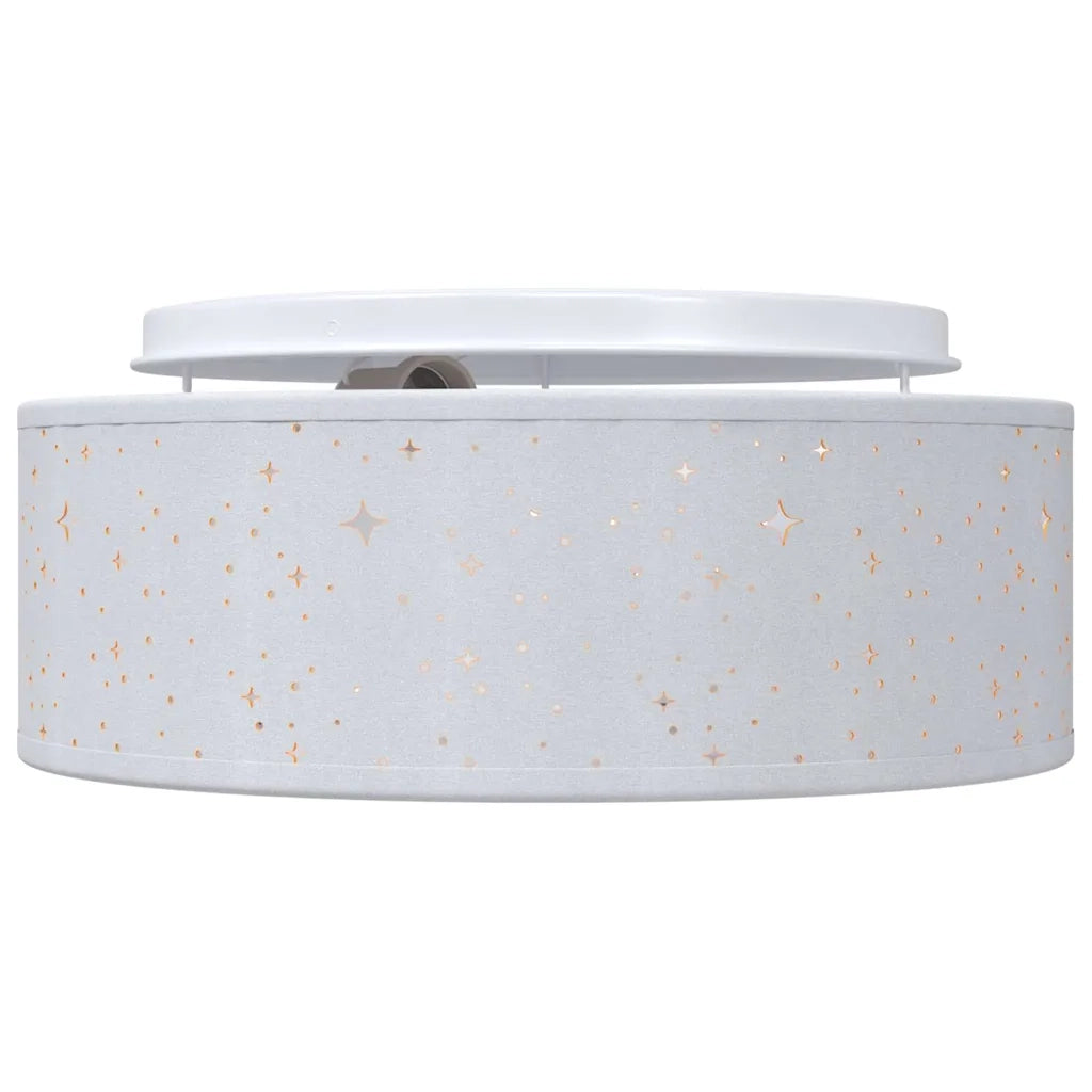 Lampada da soffitto Grigio 30 x 30 x 13,5 cm Tessuto CFW3910865