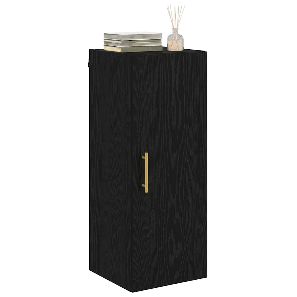 Pensile Rovere Nero 34,5 x 34 x 90 cm Legno multistrato 882606