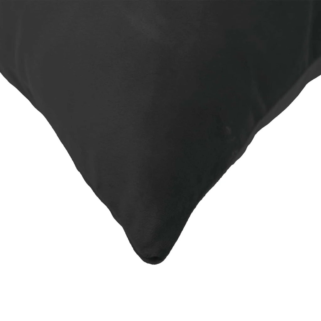 Cuscino con cuscino HEERLEN Nero 40 x 145 cm Velluto 926107
