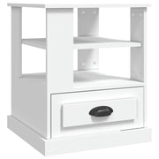 Tavolino | Tavolo laterale Bianco 50x50x60 cm in Legno Multistrato