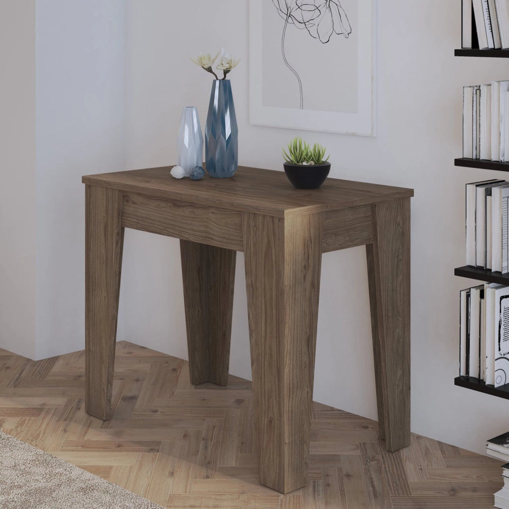 Gizio, Consolle Allungabile Allungabile, 305.6x90x75.2h cm Marrone Rovere