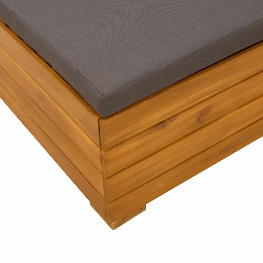 Salotto da Giardino-Set Lounge da Giardino 2 Pezzo Marrone Legno di Acacia Massello 719409