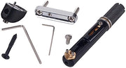 Ponte per chitarra - Senza maniglia - Ideale per musicisti - Nero - Ponte per chitarra singolo - Perfetto per 6 corde - Adatto per chitarre elettriche...