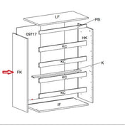 R FIANCO FK X KIT CASSETTIERA 5C NOVA 77X40X107 BIANCA- 1,0 pz