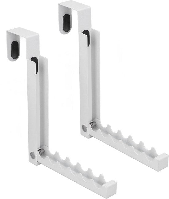 Hanger per Porta con Appoggio per Abiti - 2-pack - Opklapbaar - Ideale per Spazio di Deposito - Hanger per Asciugamani e Cappotti