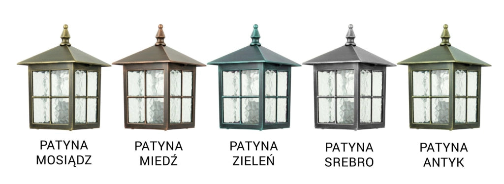 Testa lampada giardino WENECJA 1xE27 nera trasparente IP43