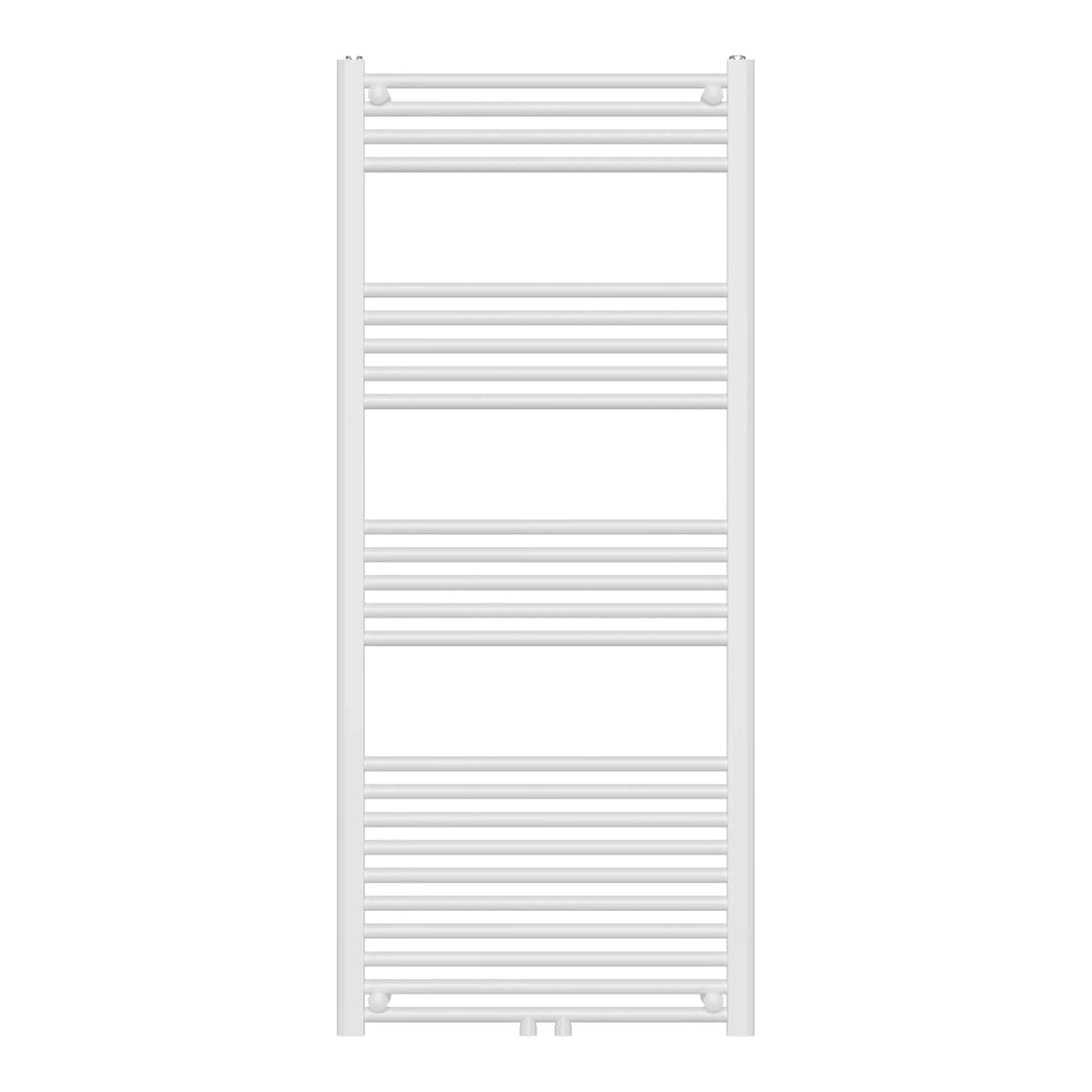 Radiatore scaldasalviette da bagno acciaio 140 x 60 cm bianco 03_0010423