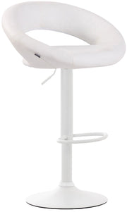Sgabello Cucina Olinda In Similpelle bianco,bianco