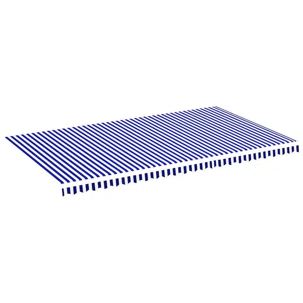 Tessuto di Ricambio per Tenda da Sole Blu e Bianco 6x3,5 m cod mxl 20367