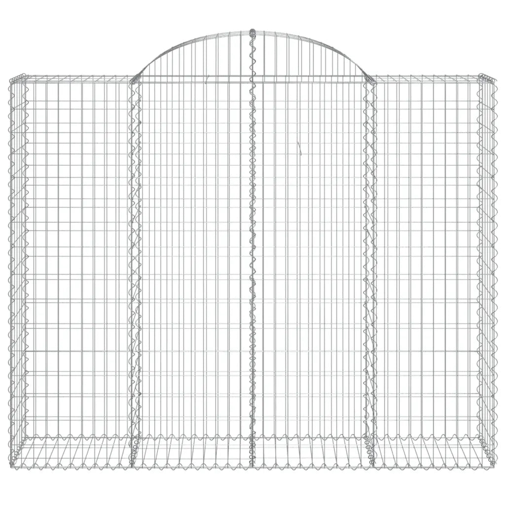 Cesti Gabbioni ad Arco 13 pz 200x50x160/180 cm Ferro Zincato 3146394
