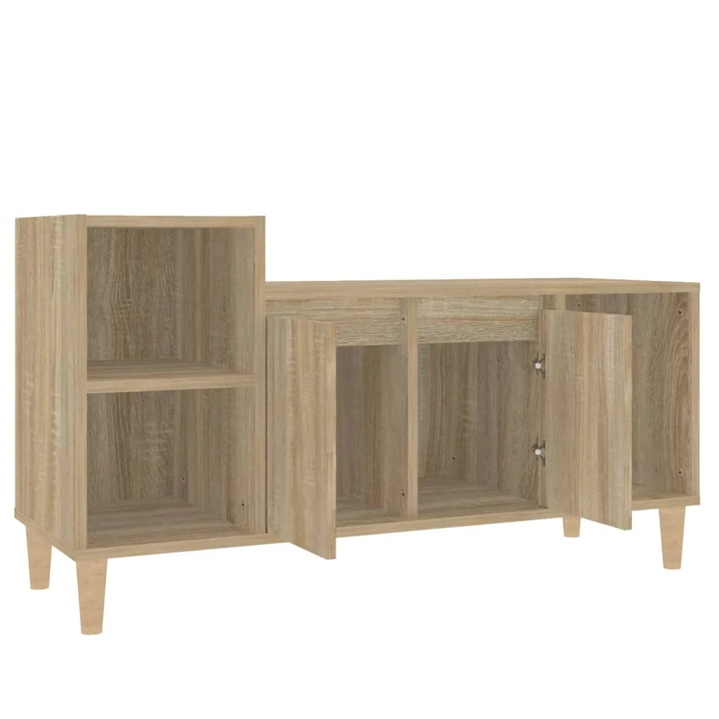 Mobile TV multimediale mensola TV credenza TV sala da pranzo soggiorno camera da letto rovere Sonoma 100 x 35 x 55 cm legno ingegnerizzato marrone 02_0027423