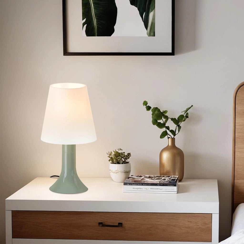 ZMH Lampada da tavolo con cavo set 2 pezzi E14 piccola per soggiorno comodino