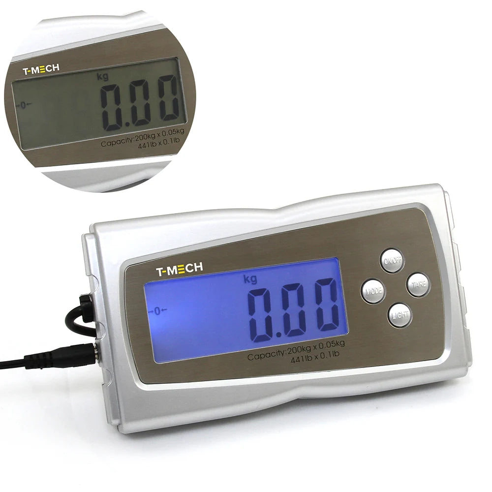 Bilancia Postale Digitale 200 kg Piattaforma 41x36 cm LCD Funzione Tara