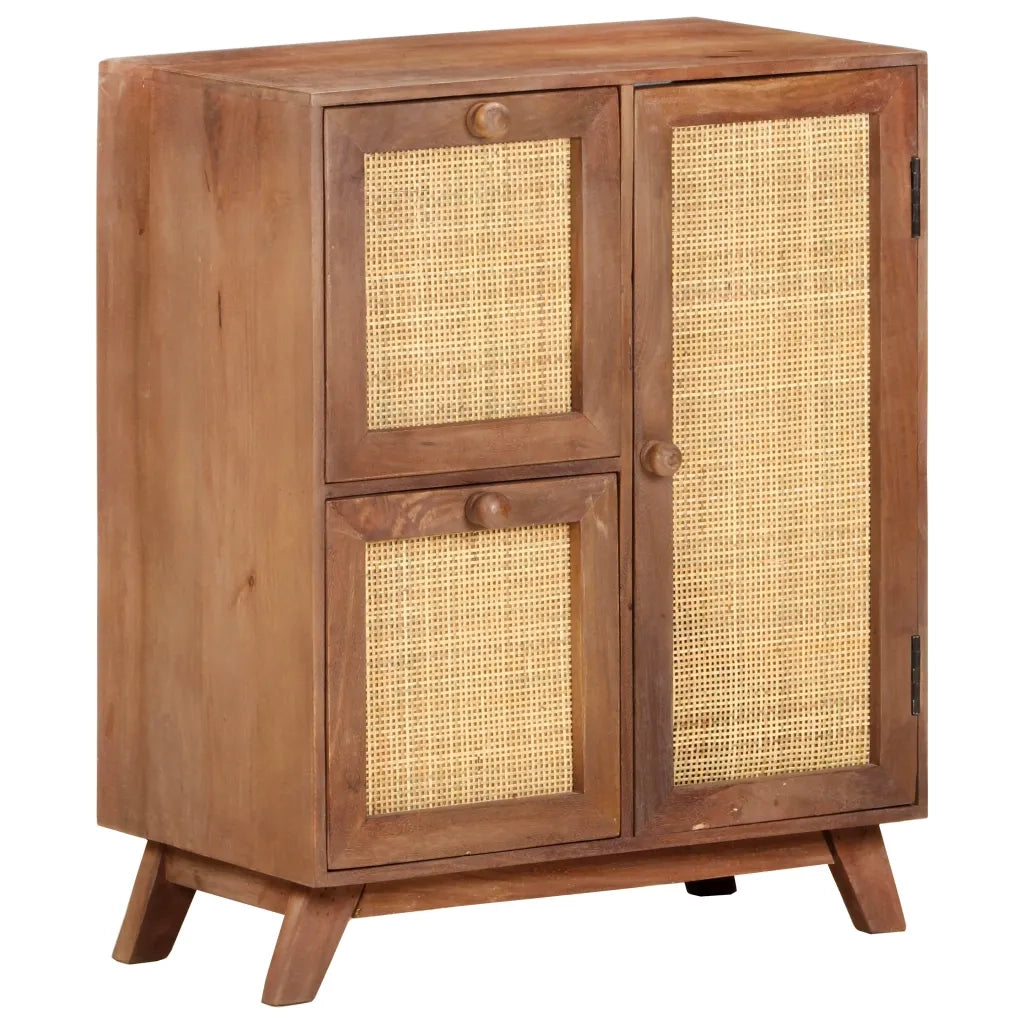 Credenza | Madia | Buffet da pranzo | Armadio da pranzo 60x35x75 cm in Legno Massello di Mango