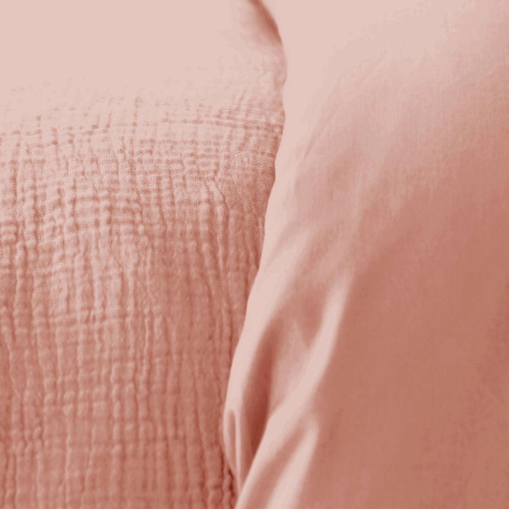 Set biancheria da letto di cotone pesca