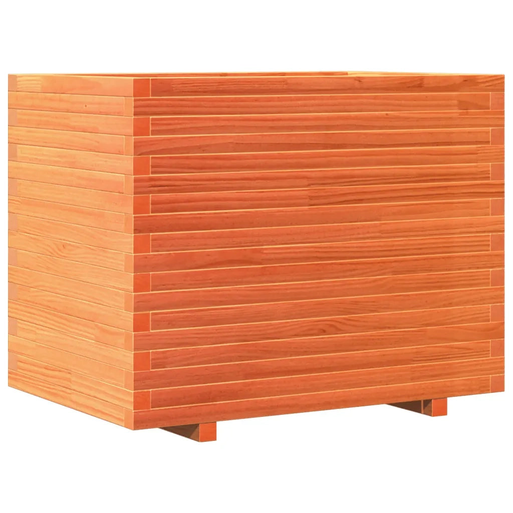 Fioriera Giardino-Vaso da Esterno-Contenitore per Piante Marrone Cera 90x60x72,5cm Legno Massello Pino