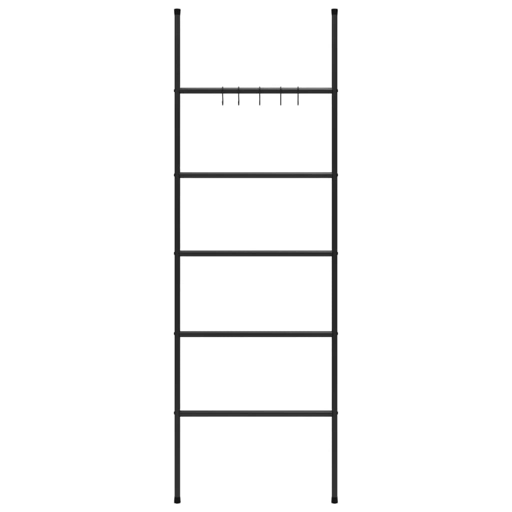 Scala portasciugamani a 5 ripiani 58 x 175 cm ferro nero 02_0005484