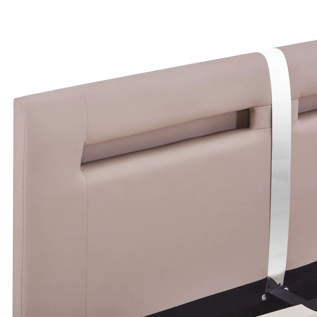Giroletto con LED senza Materasso-Struttura Letto Cappuccino 120x200 cm