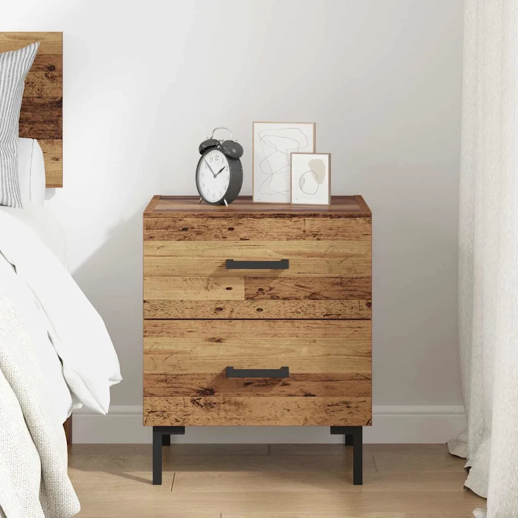 Armadio da Notte con cassetto Legno vecchio 40 x 35 x 47,5 cm 882013