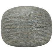 Pouf Lavorato a Mano 45x30 cm Verde Oliva in Juta cod mxl 68580