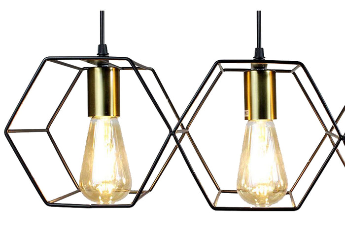 Lampada APP1133-5CP Black Gold