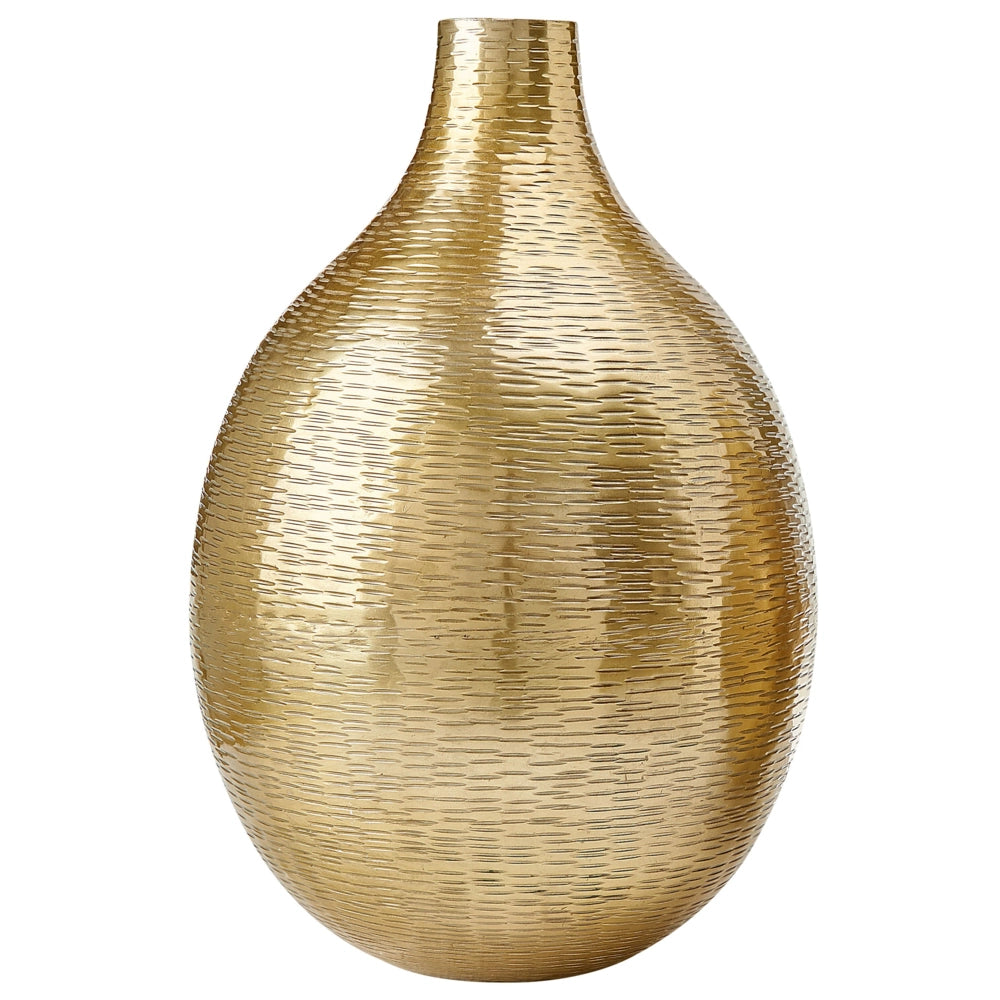 Set di 2 vasi da fiori in alluminio dorato decorativo fatto a mano vaso moderno per interni
