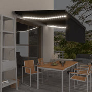 Tenda Automatica con Parasole Sensore Vento e LED 4x3 Antracite 3069434
