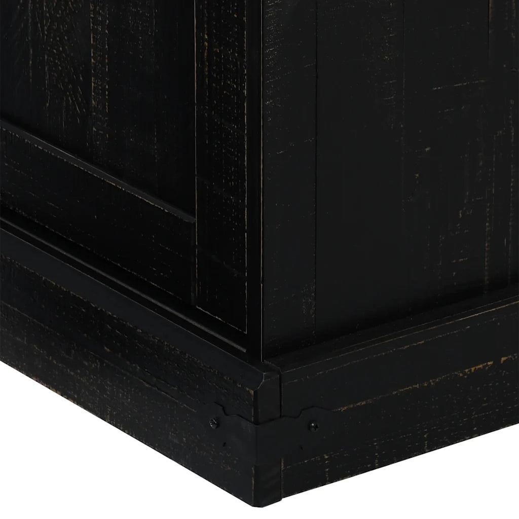vidaXL Mobile Porta TV HALDEN 2 Ante Scorrevoli Nero 150x40x60 cm
